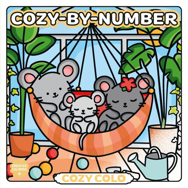 Cozy Colo: Cozy-By-Number paperback book by Union Square Gift featuring a colorful cover design.
