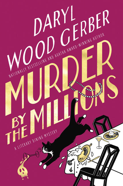 Paperback of Murder by the Millions by Kensington Cozies featuring a dark, mysterious cover with vintage-style artwork.