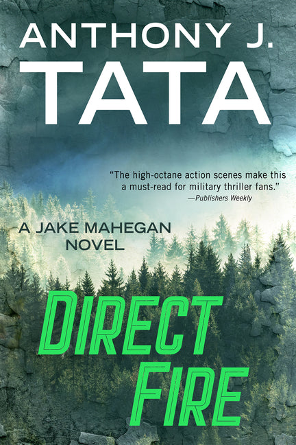 Paperback novel titled "Direct Fire" by Kensington Publishing Corporation, featuring a cover image with flames and intense visuals.