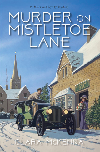 Paperback of Murder on Mistletoe Lane by Kensington Publishing Corporation featuring a festive holiday-themed cover.