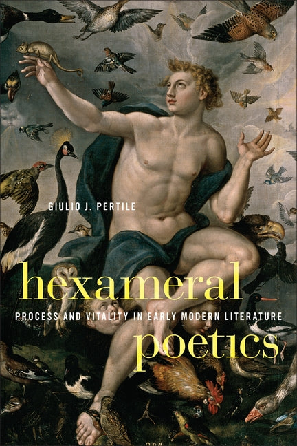 Paperback of Hexameral Poetics by Fordham University Press, featuring the book cover with title and author details.