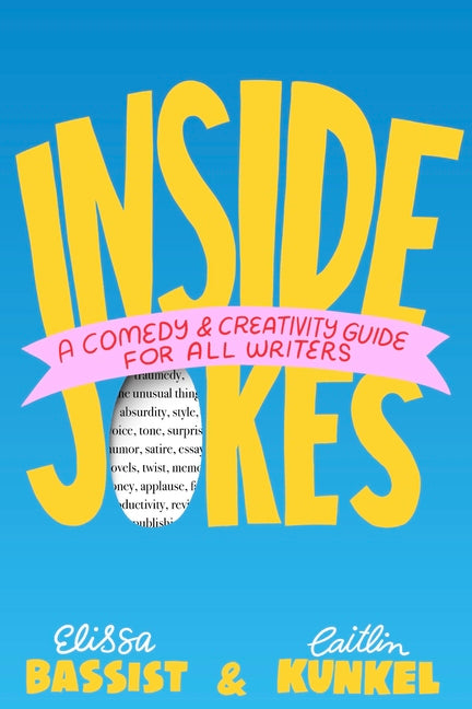 Inside Jokes paperback book by Grand Central Publishing featuring a colorful cover with comedy and creativity themes.