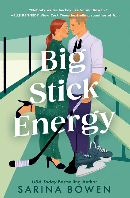 Paperback of "Big Stick Energy: A New York Legends Hockey Romance" by Forever, featuring a cover with hockey-themed artwork.