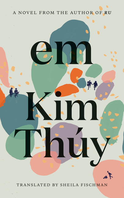 Paperback book titled "Em" by Seven Stories Press, featuring a colorful cover design and the book's title prominently displayed.