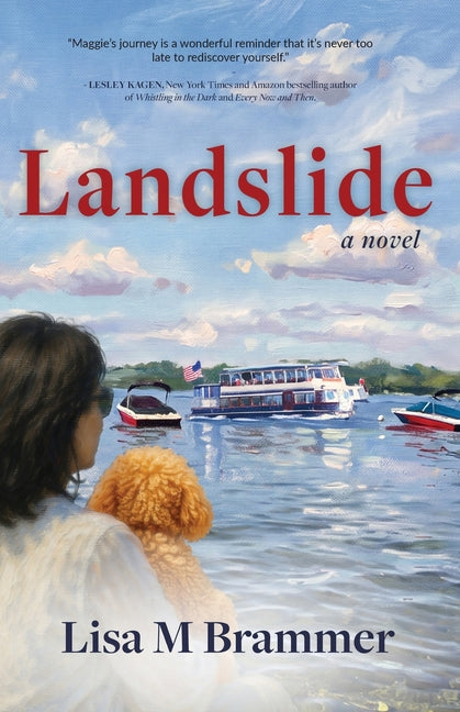 Paperback of Landslide by Ten16 Press, featuring the book cover with abstract mountain landscape design.