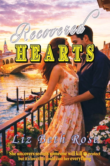 Paperback novel "Recovered Hearts" by Totalrecall Publications, Inc., featuring a woman uncovering secrets with love and danger.
