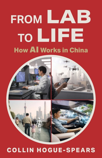 Paperback book titled "From Lab to Life: How AI Works in China" by Gatekeeper Press, featuring a cover with scientific and technological imagery.