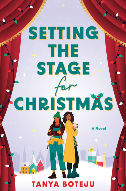 Paperback of "Setting the Stage for Christmas" by Simon & Schuster, featuring festive holiday-themed cover art.