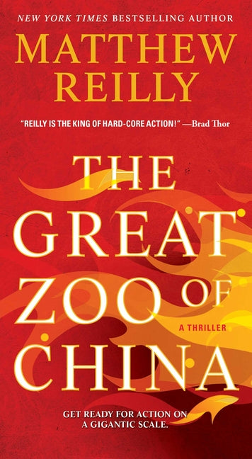 Paperback copy of "The Great Zoo of China" by Gallery Books featuring the book cover with vibrant artwork and title text.