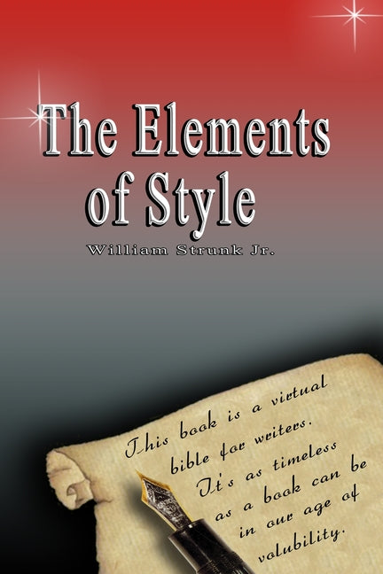 Paperback copy of The Elements of Style by Blurb, featuring the book cover with title and author on the front.