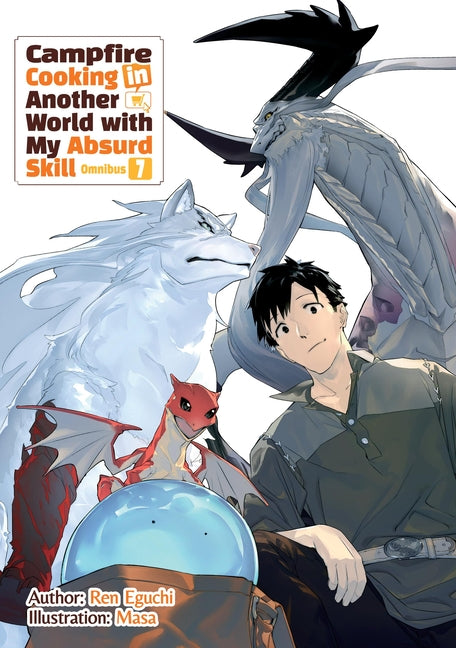 Paperback omnibus of "Campfire Cooking in Another World with My Absurd Skill" volume 7, featuring the book cover with fantasy artwork.