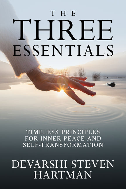Paperback copy of "The Three Essentials: Timeless Principles for Inner Peace and Self-Transformation" by G&D Media.