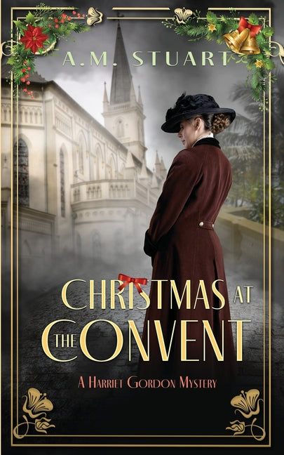 Paperback copy of "Christmas at the Convent" novella by Oportet Publishing, featuring a festive holiday-themed cover design.