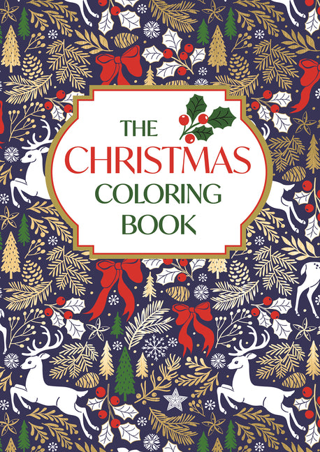 Colorful Christmas coloring book by Michael O'Mara Books US, featuring festive illustrations on the paperback cover.