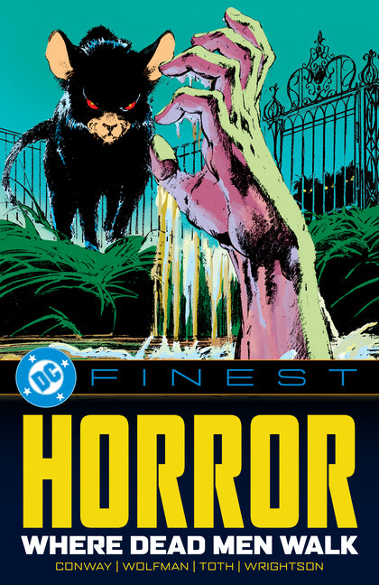Paperback comic book titled "Horror: Where Dead Men Walk" from DC Comics, featuring dark, eerie cover art.
