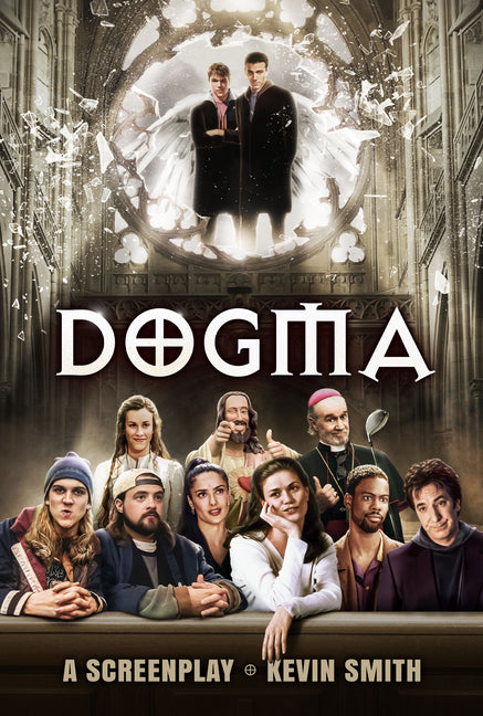 Paperback copy of Dogma: The Screenplay by Titan Books UK, showing the front cover with title and design.