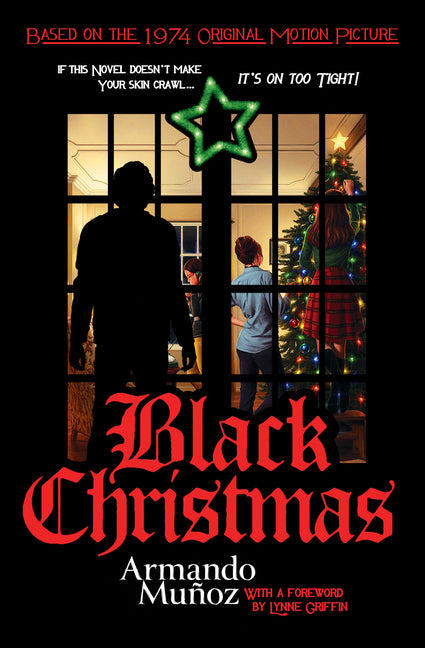 Black Christmas paperback book by Titan Books UK featuring a dark holiday-themed cover with spooky holiday imagery.