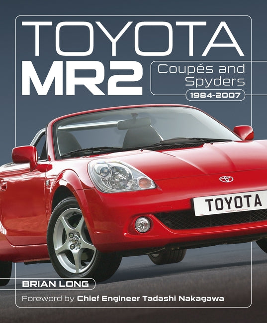 Paperback book titled Toyota MR2 Coupés and Spyders 1984-2007 by Veloce Publishing with a cover image featuring the car models.