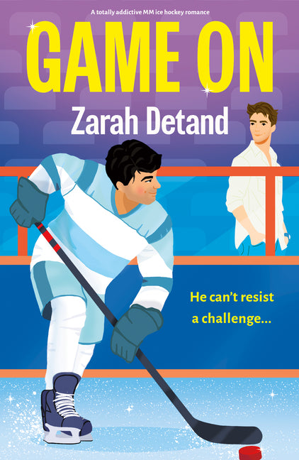 Paperback copy of "Game on: A Totally Addictive MM Ice Hockey Romance" by Storm Publishing, showing the book cover with title and artwork.