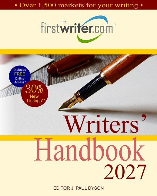 Paperback Writers' Handbook 2027 by Jp&a Dyson, featuring writing tips and guidance, cover with title and author name.
