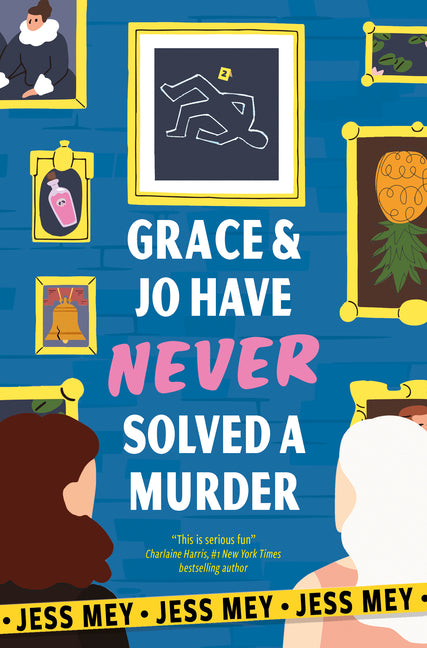 Paperback copy of "Have Never Solved a Murder" by Grace & Jo, published by Datura Books, with the book cover and title visible.