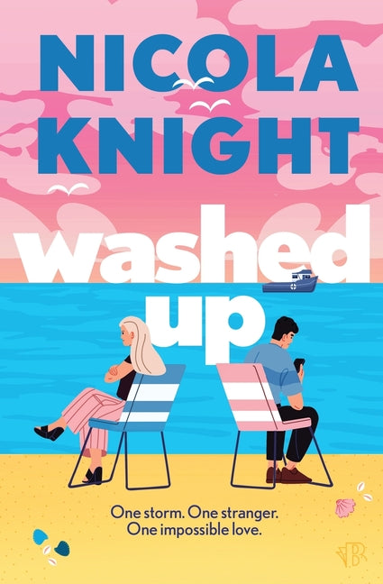 Paperback of "Washed Up" by Bloodhound Books, a summer romance novel featuring opposites attract and forced proximity themes.