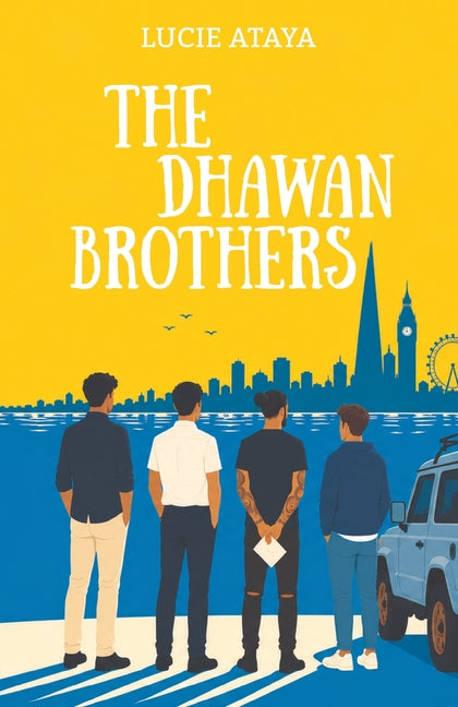 Paperback copy of "The Dhawan Brothers" by Valericain Press, showing the book cover with title and author details.