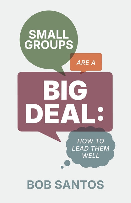 Paperback book titled "Small Groups Are a Big Deal" by Search for Me Ministries, Inc., featuring a cover with a group discussion scene.