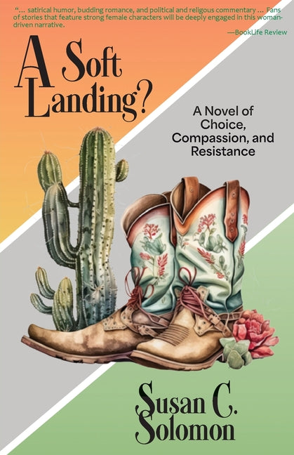 Paperback novel titled "A Soft Landing?" by Gladeye Press, featuring a soft cover with abstract artwork on the front.