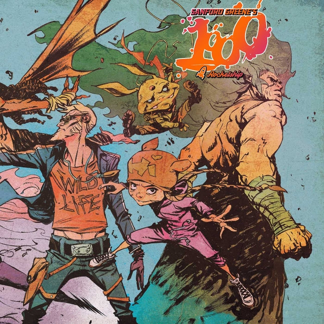 Paperback of Sanford Greene's 1000 by Rocketship Entertainment featuring vibrant cover art and the book's title and author's name.