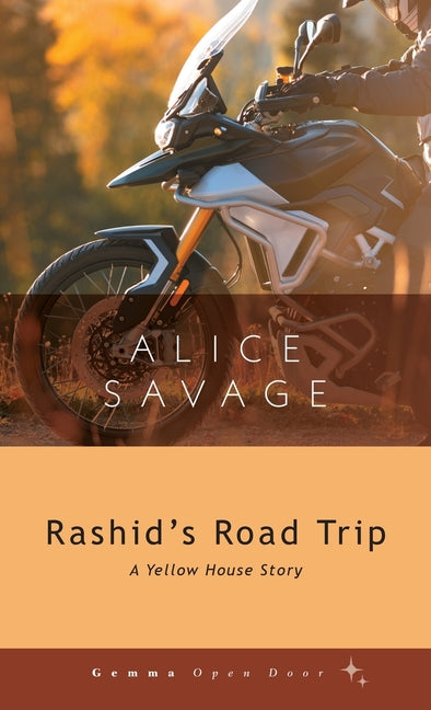 Paperback book titled "Rashid's Road Trip" by Gemma, featuring a colorful cover with a road trip illustration.
