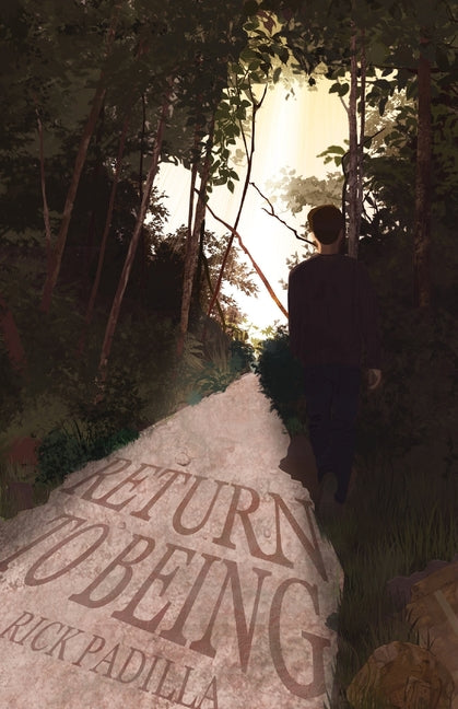 Paperback book titled "Return to Being" by Blacksmith Publishing, featuring a cover with abstract artwork.
