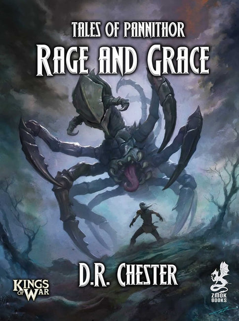 Paperback of "Rage and Grace" by Zmok Books, featuring the book cover with bold title text and artistic design.