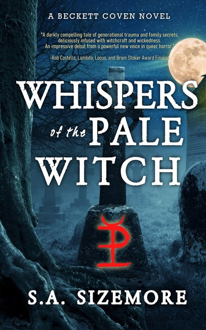 Paperback copy of "Whispers of the Pale Witch" by Rowan Prose Publishing, LLC, featuring a mystical cover design.