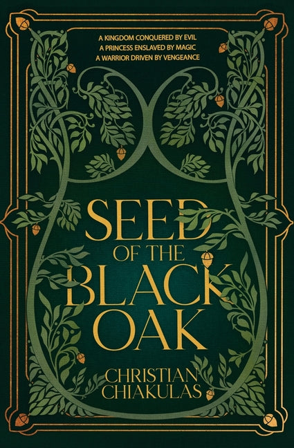 Paperback copy of Seed of the Black Oak by Alex Parker Publishing, showing the book cover with dark tree imagery.