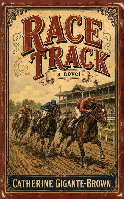 Paperback race track book by Volossal Publishing featuring a colorful cover with racing cars and track illustrations.