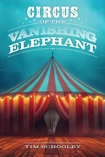 Paperback book titled "Circus of the Vanishing Elephant" by Htf Publishing with a colorful cover design.