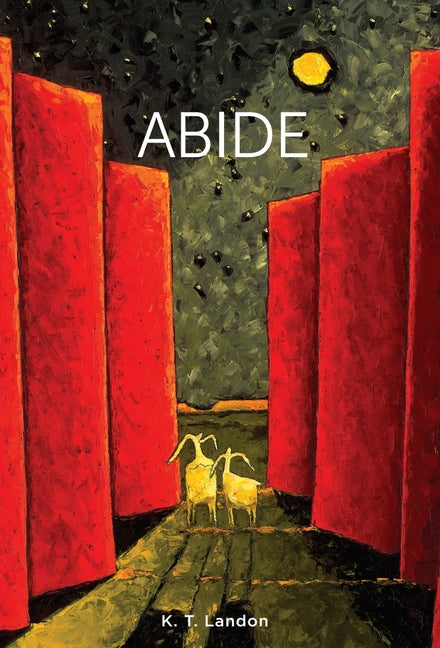 Paperback book titled "Abide" by Ashland Poetry Press, with a cover featuring abstract artwork and the ISBN 9781964957036.