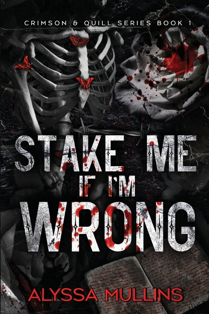 Paperback book titled "Stake Me If I'm Wrong" by Spark and Quill, featuring a colorful cover design.
