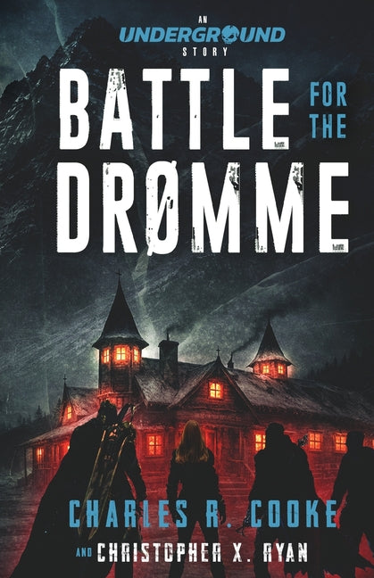 Paperback copy of "Battle for the Drømme" by Driller Press, featuring the book cover with artwork and title.