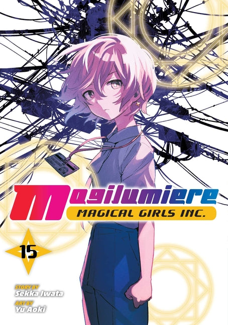 Paperback of Magilumiere Magical Girls Inc. Vol. 15 by Viz Media, featuring cover art with magical girl characters.