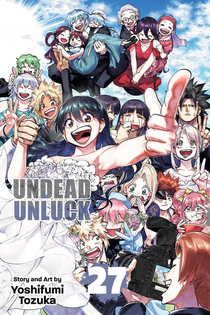 Paperback of Undead Unluck, Vol. 27 manga by Viz Media featuring colorful cover art with characters from the series.
