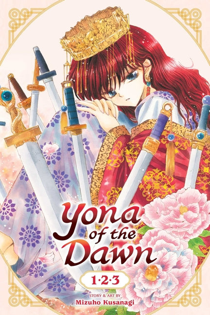 Paperback of Yona of the Dawn 3-in-1 Edition, Volume 1, by Viz Media, featuring colorful cover art with characters from the manga series.