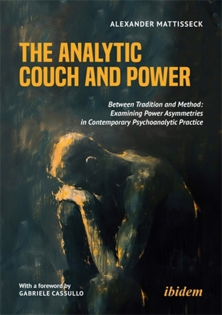 Paperback book titled "The Analytic Couch and Power" by Ibidem Press, examining power dynamics in psychoanalytic practice.