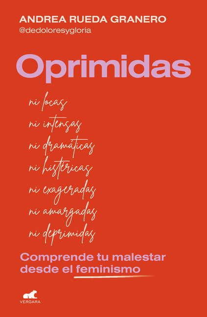 Paperback of "Oprimidas / The Oppressed" by Vergara, featuring the book cover with title and author details.