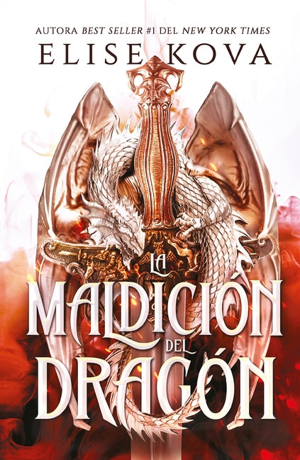 Paperback of La Maldicion del Dragon by Urano World, featuring a fantasy-themed cover with mystical dragon imagery.