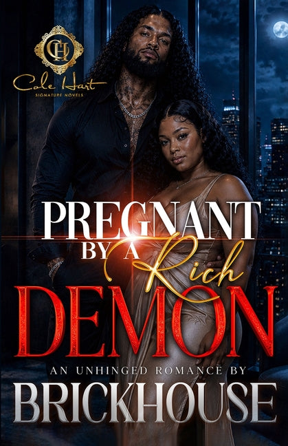 Paperback of "Pregnant By A Rich Demon" romance novel, featuring a dark, captivating cover with mysterious and alluring artwork.