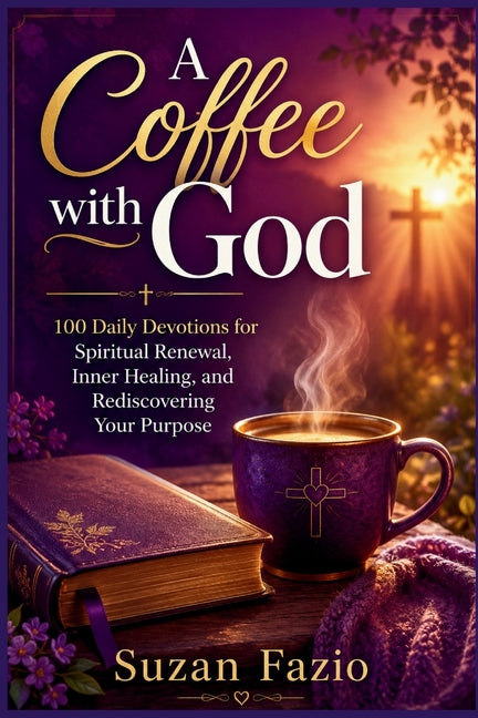 Paperback copy of "A Coffee with God" devotion book by Independently Published featuring a peaceful, inspiring cover design.