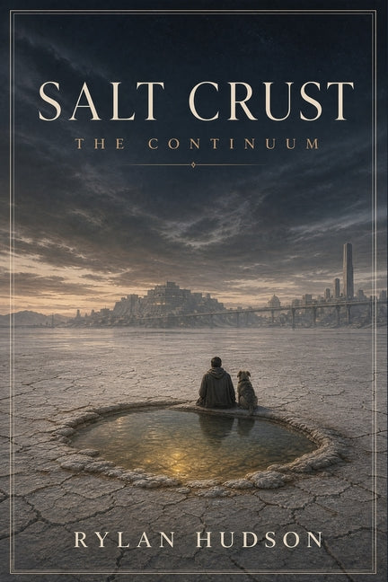 Paperback book titled "Salt Crust" by Independently Published, showing the cover with ocean-inspired artwork and title text.