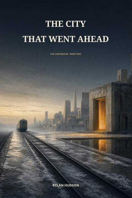 Front cover of "The City That Went Ahead" paperback novel by Independently Published with cityscape illustration.